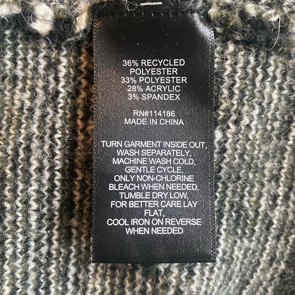 Frye Women's The Cozy Cardigan Olive Green Black
Southwest Aztec Western Size M - Picture 6 of 11